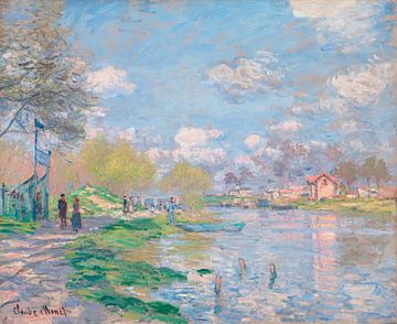 Spring by the Seine, Claude Monet