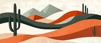 Woestijnlandschap van Poster Art Shop thumbnail
