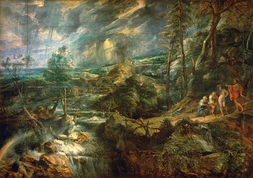 Landschap met Philemon en Baucis, Peter Paul Rubens - 1625