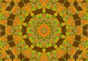 Rosetta in Gelb (Mandala in Oker)