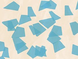 Schmelzendes Eis. Abstrakte Malerei in Pastellfarben. von Dina Dankers