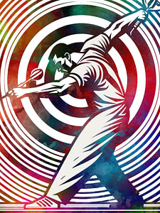 Dartspieler-Sportkunst, weiß #dart