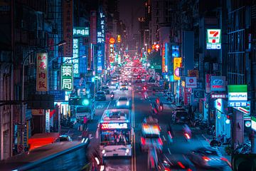 Taipei Neon streets - Taiwan van Rudolfo Dalamicio