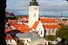 Vue de la tour Kiek in de Kök sur l'église Saint-Nicolas, ville basse, vieille ville, Tallinn, Eston sur Torsten Krüger
