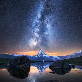 Matterhorn bij nacht van Severin Pomsel