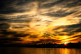 A colourful sunset