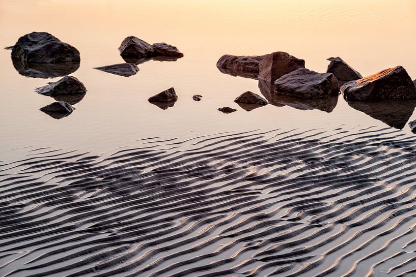 Kustlandschap van Ameland bij eb van Tot Kijk Fotografie: natuur aan de muur