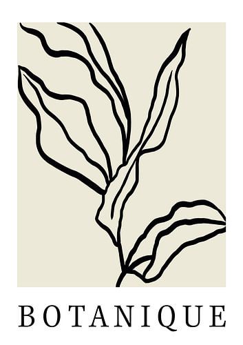 Botanique minimalist art, botanical art, boho art