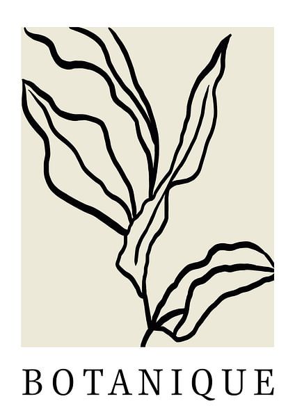 Botanique minimalistische Kunst, botanische Kunst, Boho-Kunst von Hella Maas