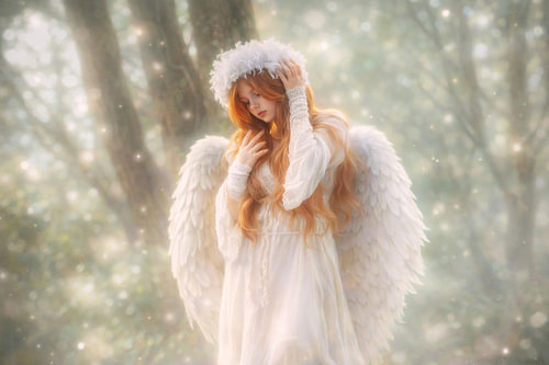 L'ange dans la forêt