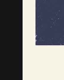 Abstrakt Schwarz Weiß Navy Blau von Mad Dog Art