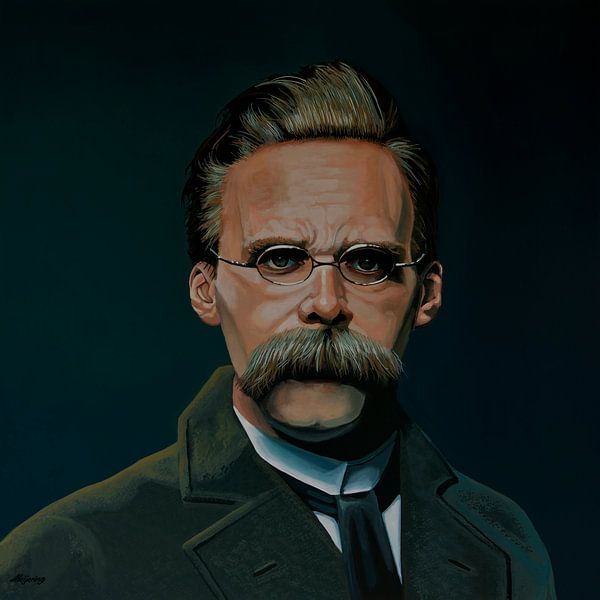 Friedrich Nietzsche Painting by Paul Meijering