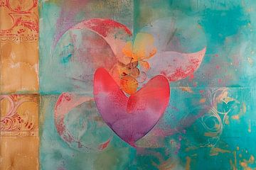 Heart, Abstract, love in colour by Joriali Abstract