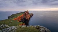 Last rays of sun hitting Neist Point