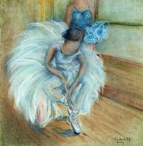 Ballett-Märchen. Handbemalt mit Pastellkreiden