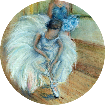 Ballet sprookje. Handgeschilderd met pastelkrijt