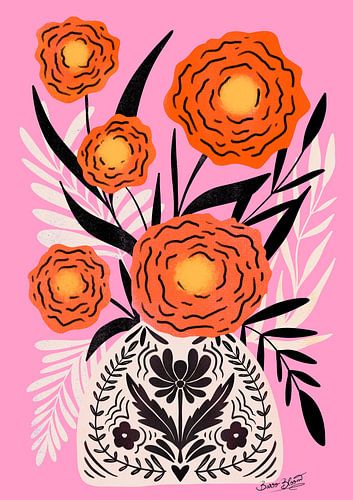 Roze Maxi Bloemenvaas