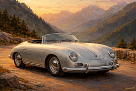 Eine Fahrt durch die Geschichte – Porsche 356 Speedster – 1954 von Johannas Art Creations