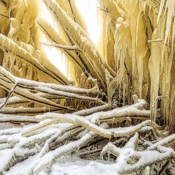 Sculpture de glace par Peter Bolman