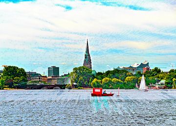 Outer Alster by Leopold Brix