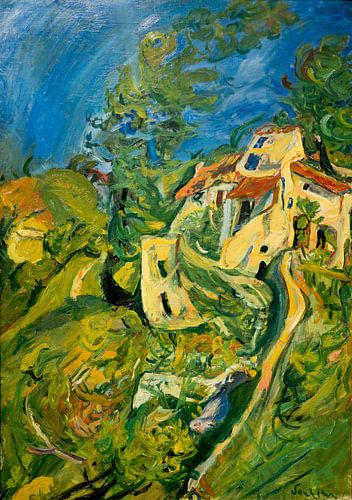 Landschap (Huis met tuin), Chaim Soutine