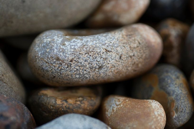 Pebbles on the Opal Coast in France by Birgitte Bergman