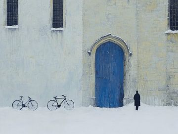 Sneeuw en Fietsen voor de Deur van Karina Brouwer