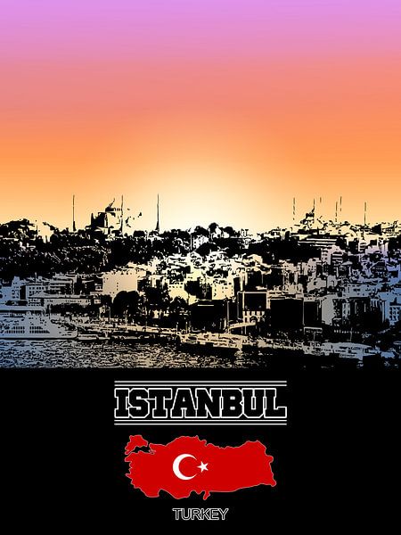 Istanbul von Printed Artings