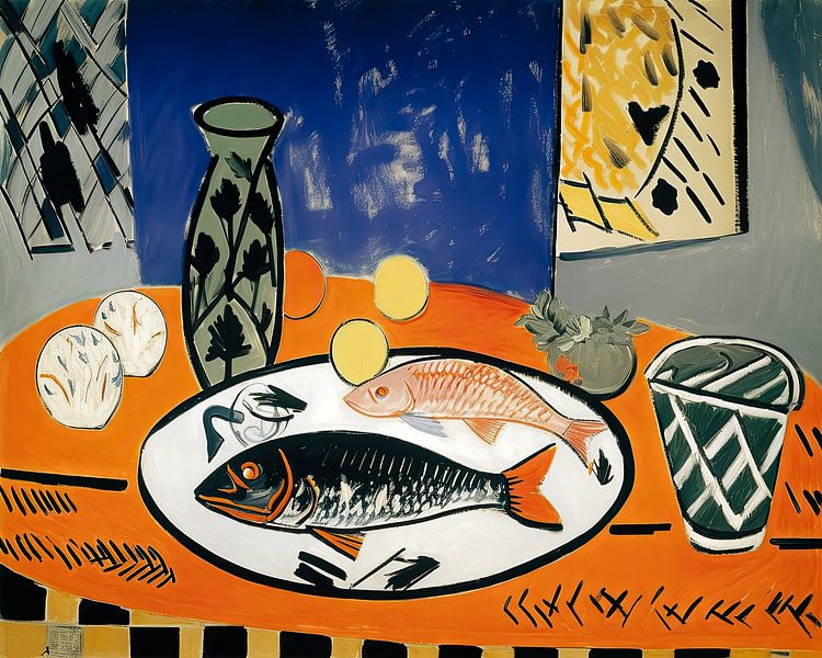 Fish still life by Vlindertuin-Art