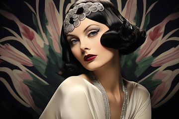 Femme Fatale in Art Deco stijl van Skyfall