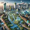 Toekomstig Manchester - De visie van een groene stad van de toekomst van Eric Nagel