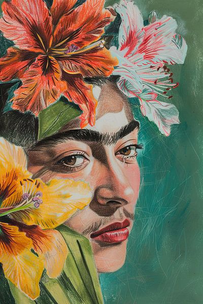 Frida's flower aura by Poster Art Shop