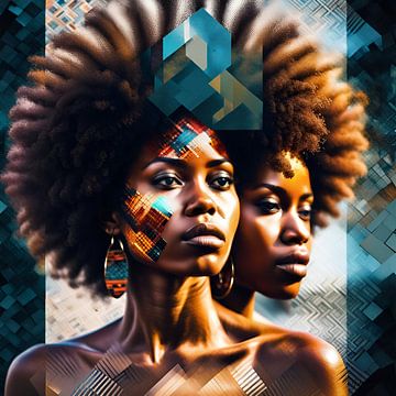 Art Fusion - Afro-Amerikaans van Johanna's Art