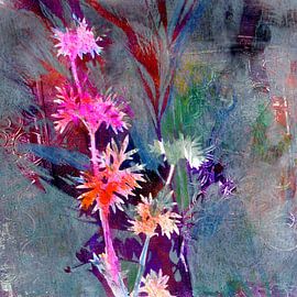 botanische Träumerei mit Pink von Claudia Gründler