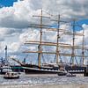 Le quatre-mâts russe pendant le Delfsail sur Evert Jan Luchies