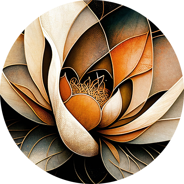 Lotus Abstract van Jacky