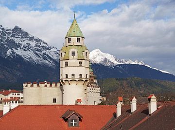 The Hall Mint Tower in the Inn Valley Tyrol by Karl Walkam
