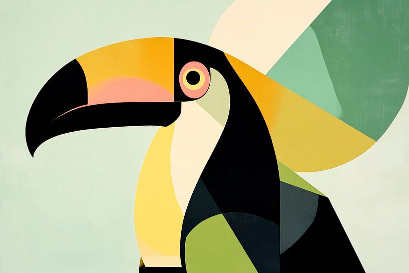 Bunter Ruf des Tukantraums von Poster Art Shop