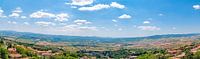 Panorama Toscane bij Volterra van Peter Baier thumbnail