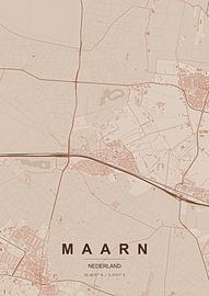 Map of Maarn by Stef van Campen