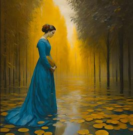 Pensées dans la lumière dorée du soleil