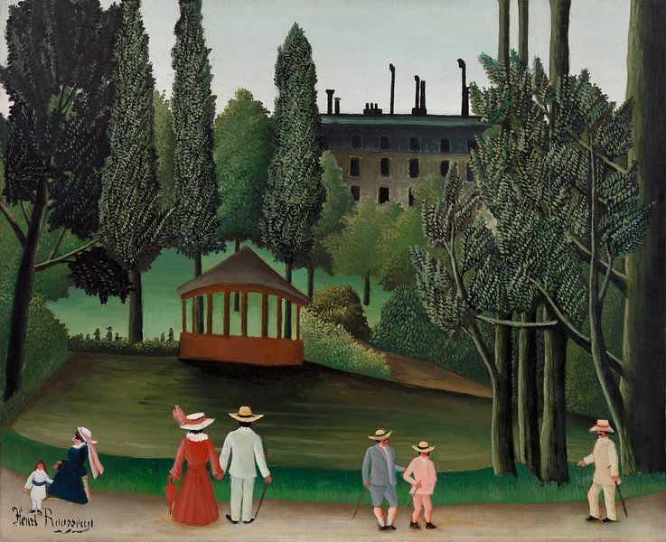 View of Montsouris Park, the kiosk (ca. 1908–1910) ) by Henri Rousseau. van Studio POPPY