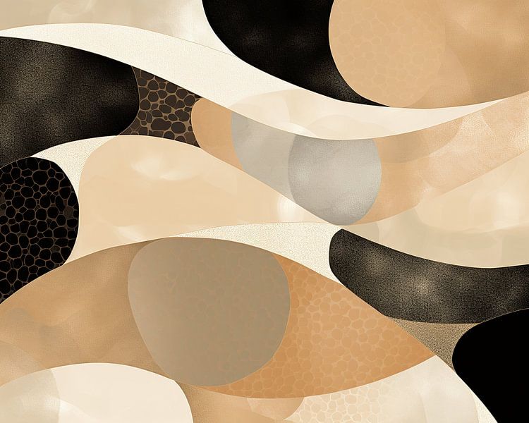 Layered Nature tones | Abstract Earth tones by Abstract Painting