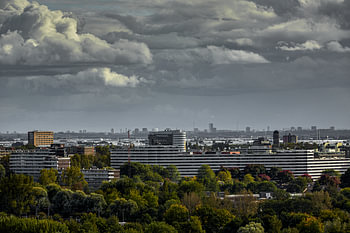 Skyline Zoetermeer von Snowworld aus