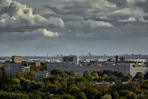 skyline-zoetermeer vanuit Snowworld