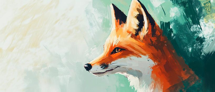 Portrait of an elegant red dog by Poster Art Shop