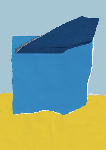 Abstract collage in vibrant colors