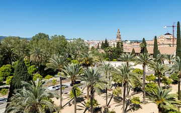 die skyline von cordoba in spanien mit der mezdina