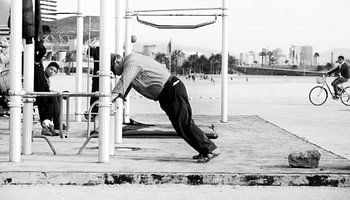 Fitness sur la plage