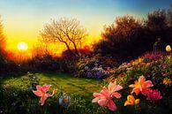 Bloemen in een park in de lente Illustratie van Animaflora PicsStock thumbnail